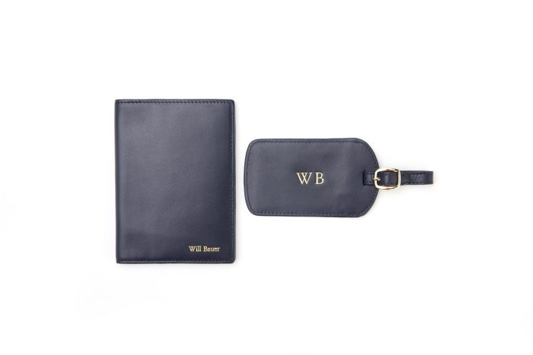 Luggage Tag with ID Window blue