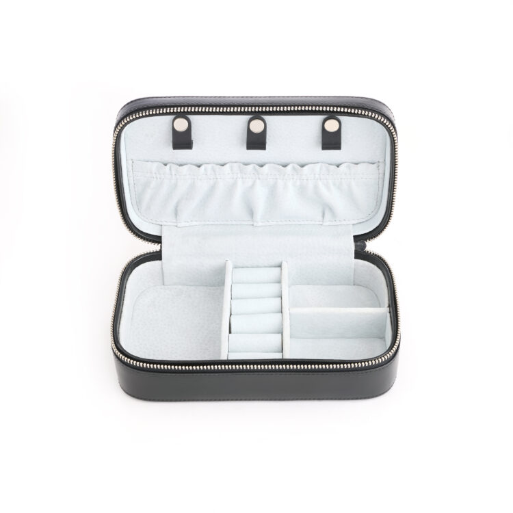Zippered Travel Jewelry Case red