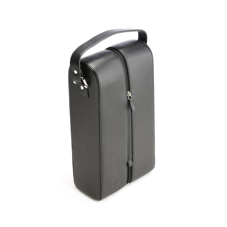 Double Wine Bottle Carrying Case black
