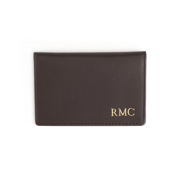 Compact ID Card Case Holder burgundy