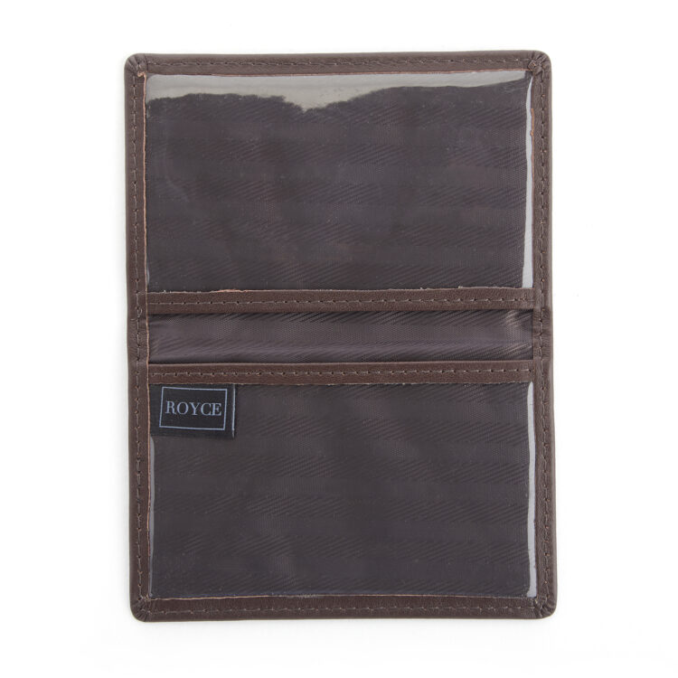 Compact ID Card Case Holder burgundy