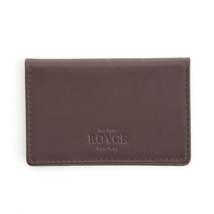 Compact ID Card Case Holder burgundy