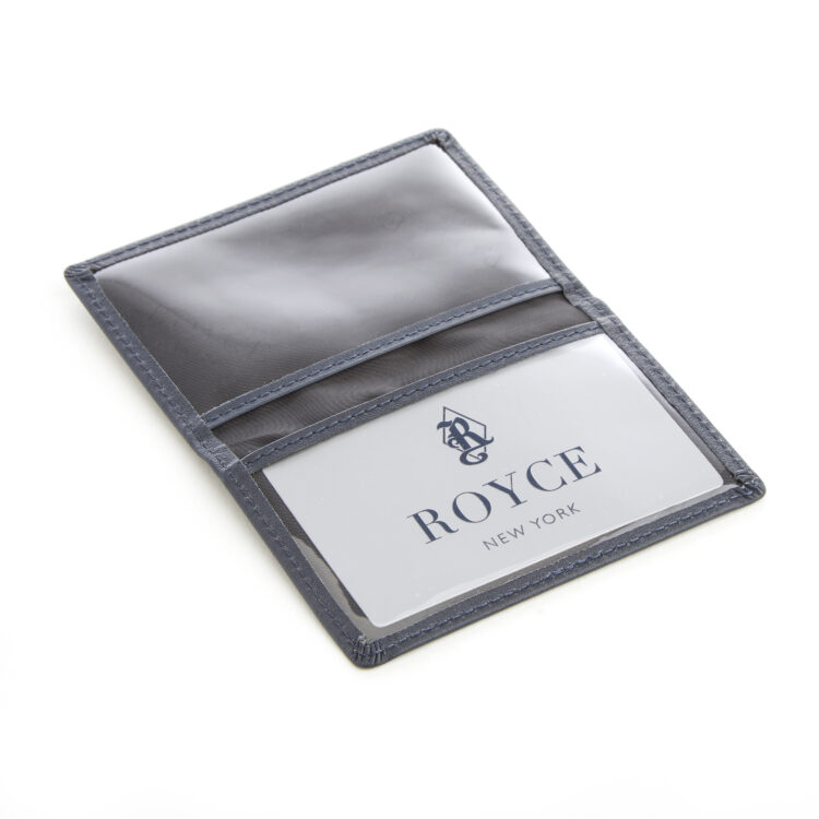 Compact ID Card Case Holder burgundy