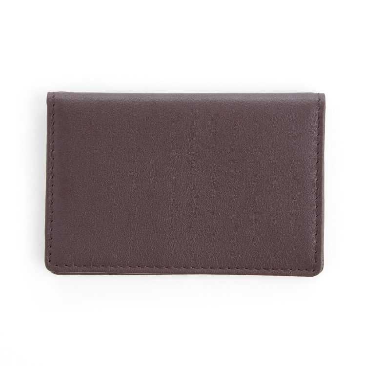 Compact ID Card Case Holder burgundy