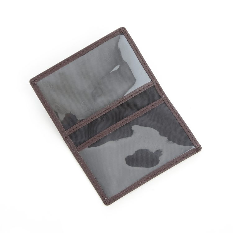 Compact ID Card Case Holder burgundy