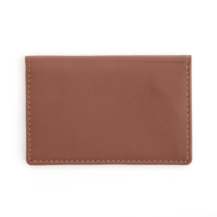 Compact ID Card Case Holder burgundy