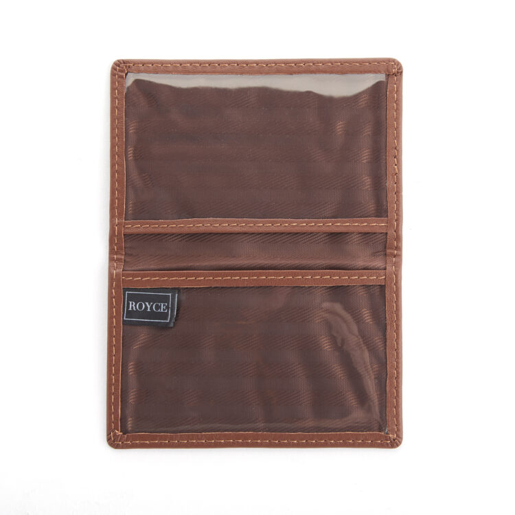 Compact ID Card Case Holder burgundy