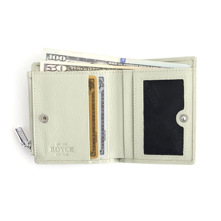 Compact Credit Card Wallet with RFID Blocking Technology sage