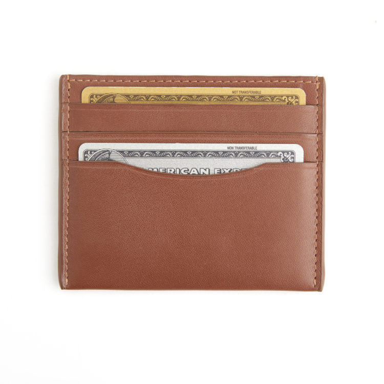 RFID Blocking Slim Card Holder Wallet taupe