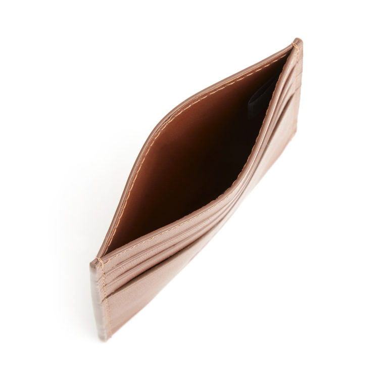 RFID Blocking Slim Card Holder Wallet taupe