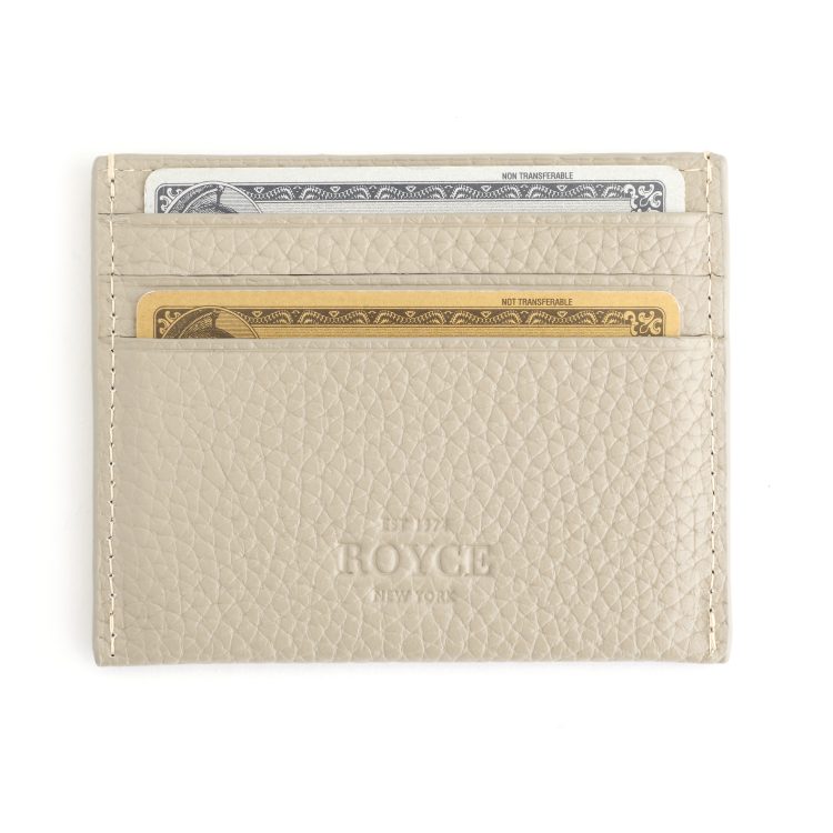 RFID Blocking Slim Card Holder Wallet taupe
