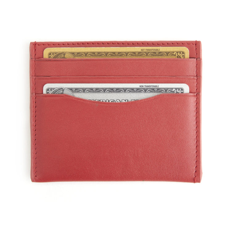 RFID Blocking Slim Card Holder Wallet taupe