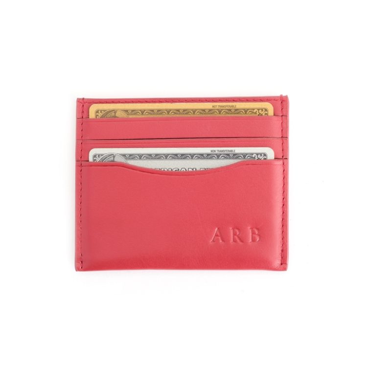 RFID Blocking Slim Card Holder Wallet taupe