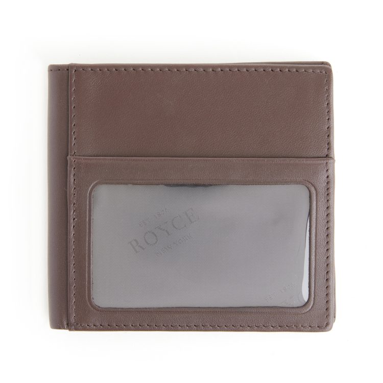 Men's Double ID Window Bi-Fold Wallet black