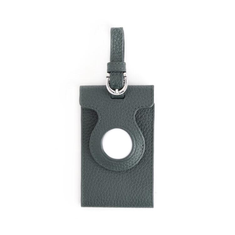 AirTag Luggage Tag ID Holder dark green