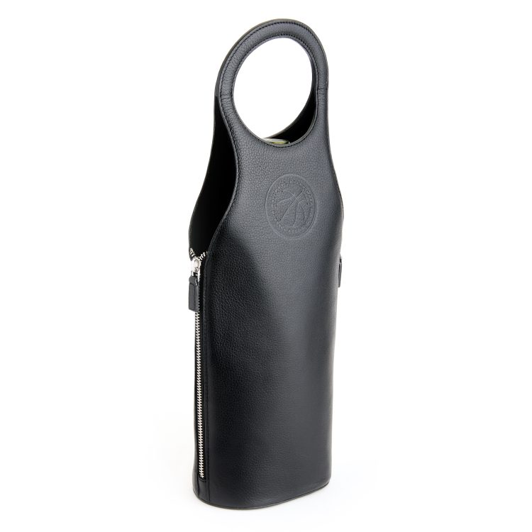 Wine Champagne Bottle Carrying Tote Bag blue