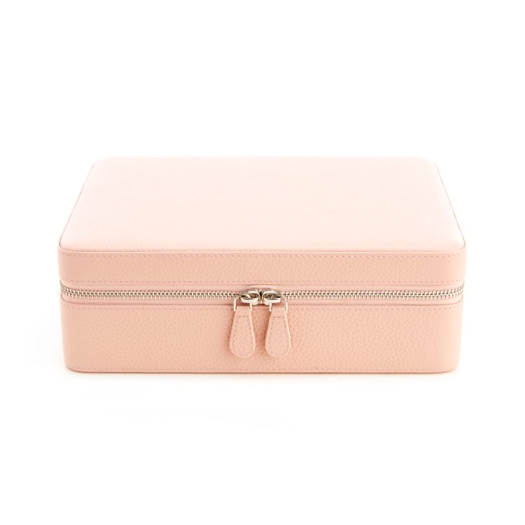 Large Suede Lined Jewelry Box with Mirror sage