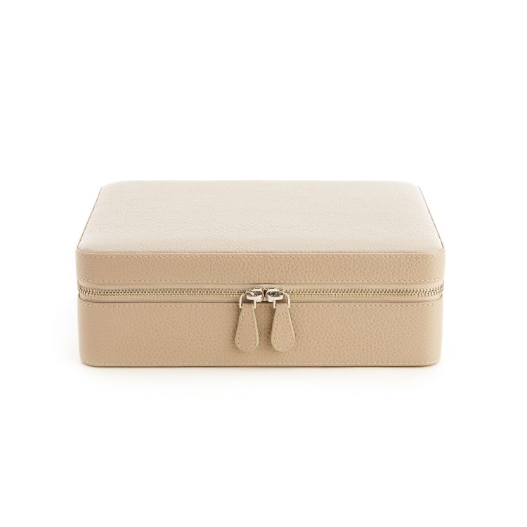 Large Suede Lined Jewelry Box with Mirror sage