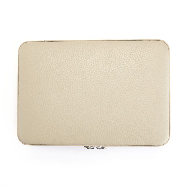 Suede Lined Travel Jewelry Box with Mirror sage