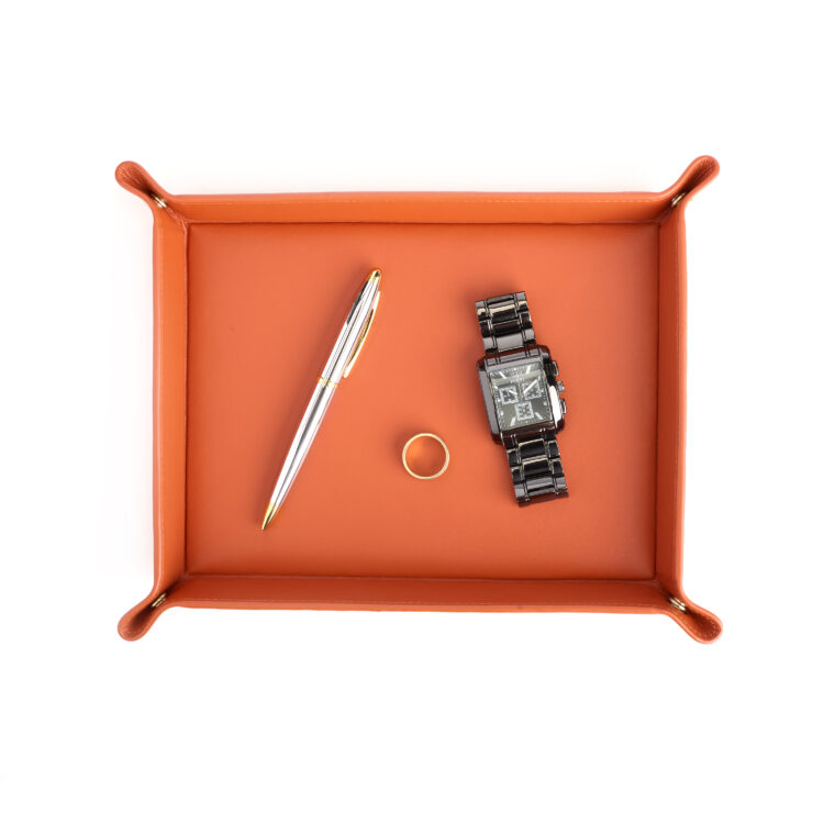 Large Catchall Valet Tray orange 10 Large Catchall Valet Tray orange