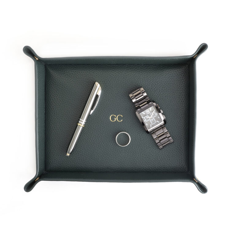 Large Catchall Valet Tray orange
