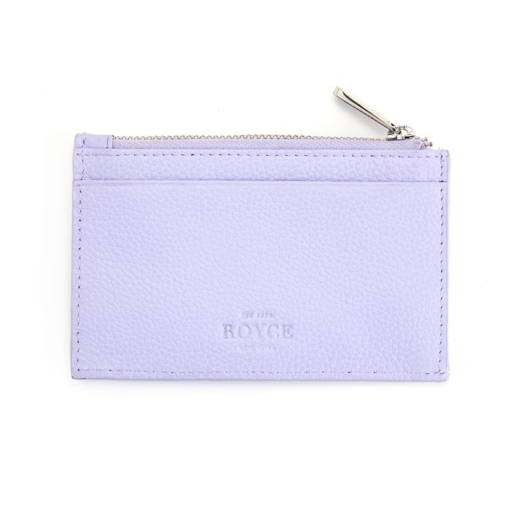 Zippered Compact Card Case Wallet black