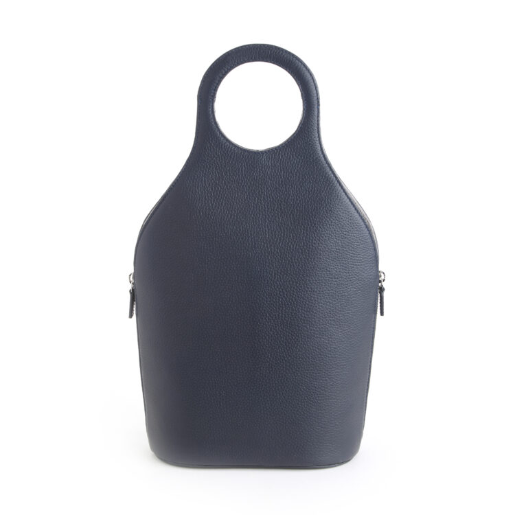 Double Wine Champagne Bottle Tote Bag blue