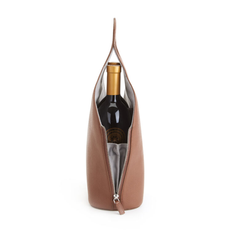 Double Wine Champagne Bottle Tote Bag blue