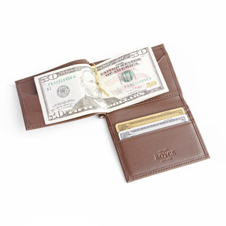 Credit Card Wallet with Money Clip black