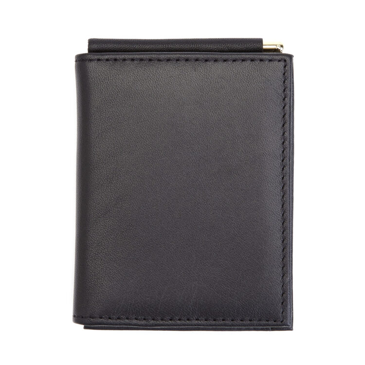 Credit Card Wallet with Money Clip black