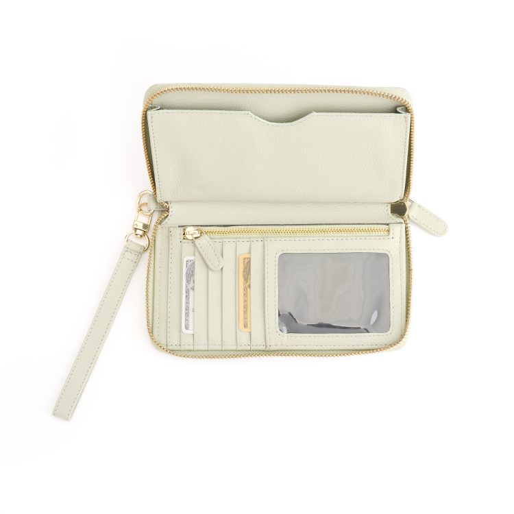 RFID Blocking Zip Around Wristlet Wallet black