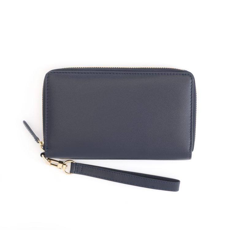 RFID Blocking Zip Around Wristlet Wallet black