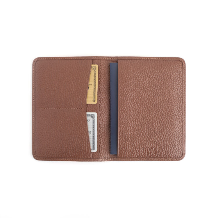 AirTag Holder Trackable Passport Travel Wallet with RFID Technology red