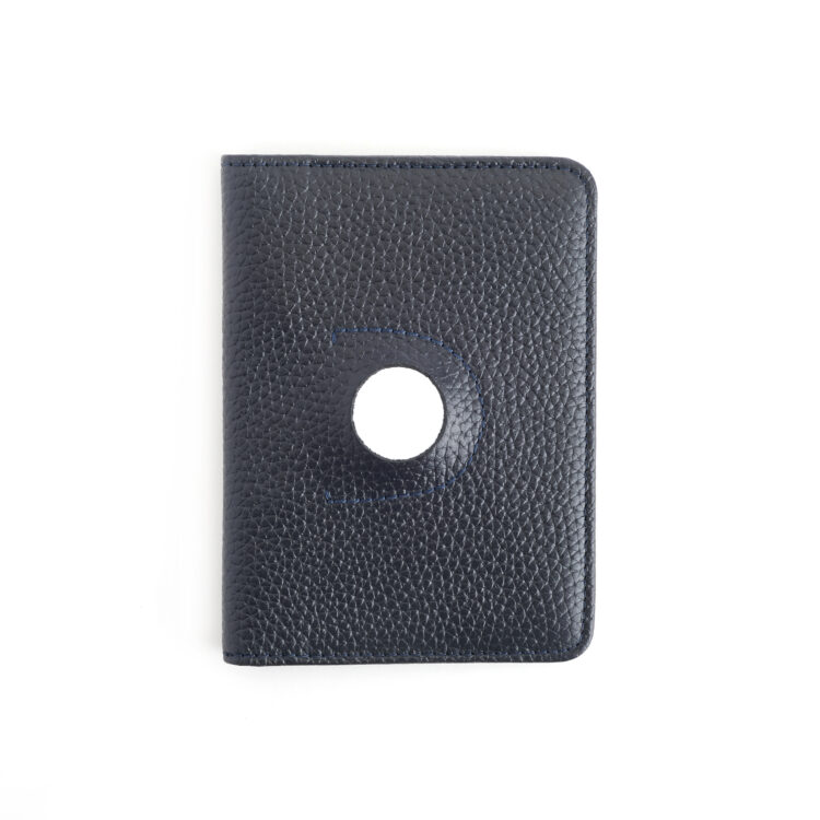AirTag Holder Trackable Passport Travel Wallet with RFID Technology red