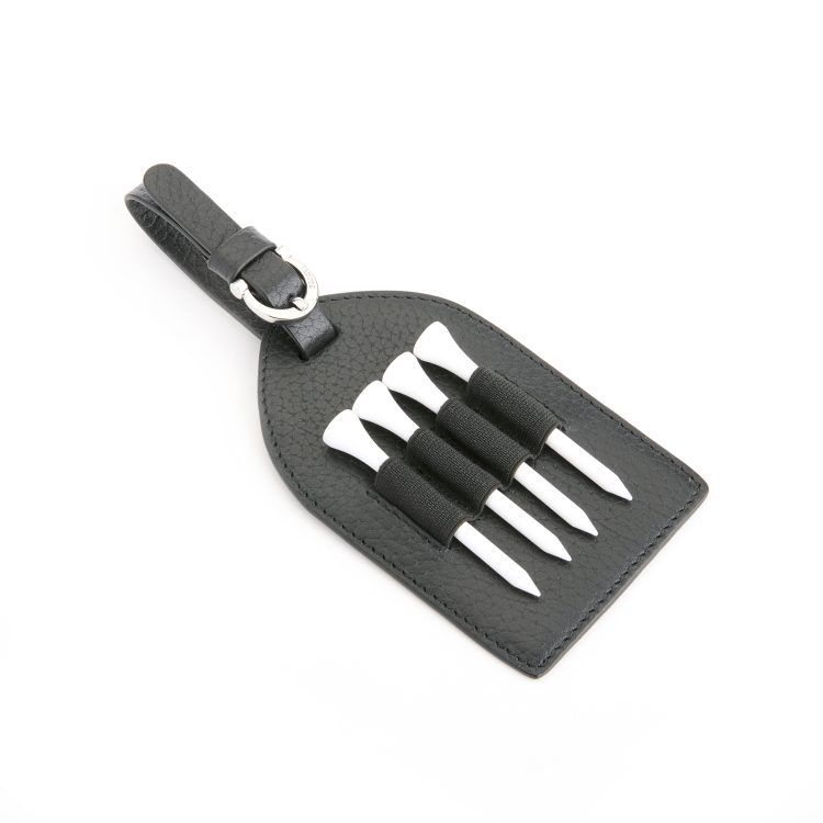 Golf Tee Holder Bag Tag black