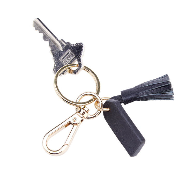 Mini Tassel Key Chain black