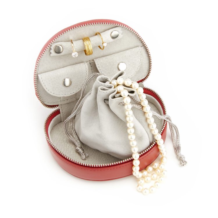 Compact Jewelry Case tan