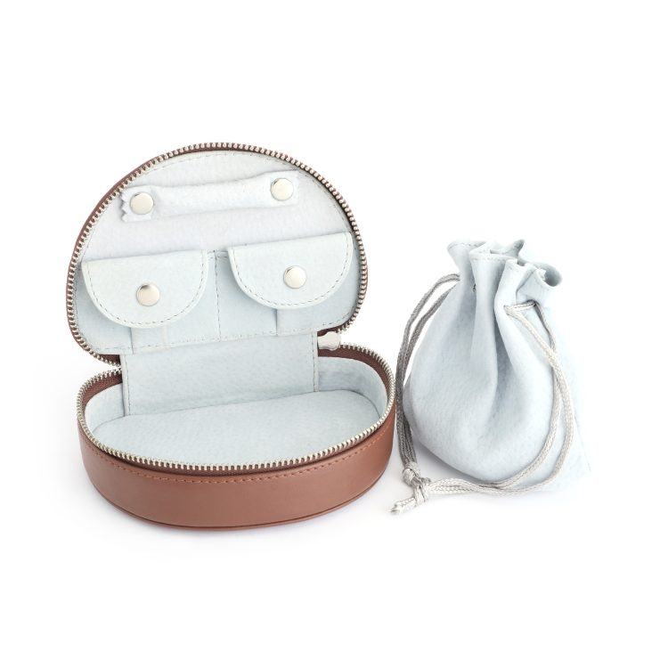 Compact Jewelry Case tan