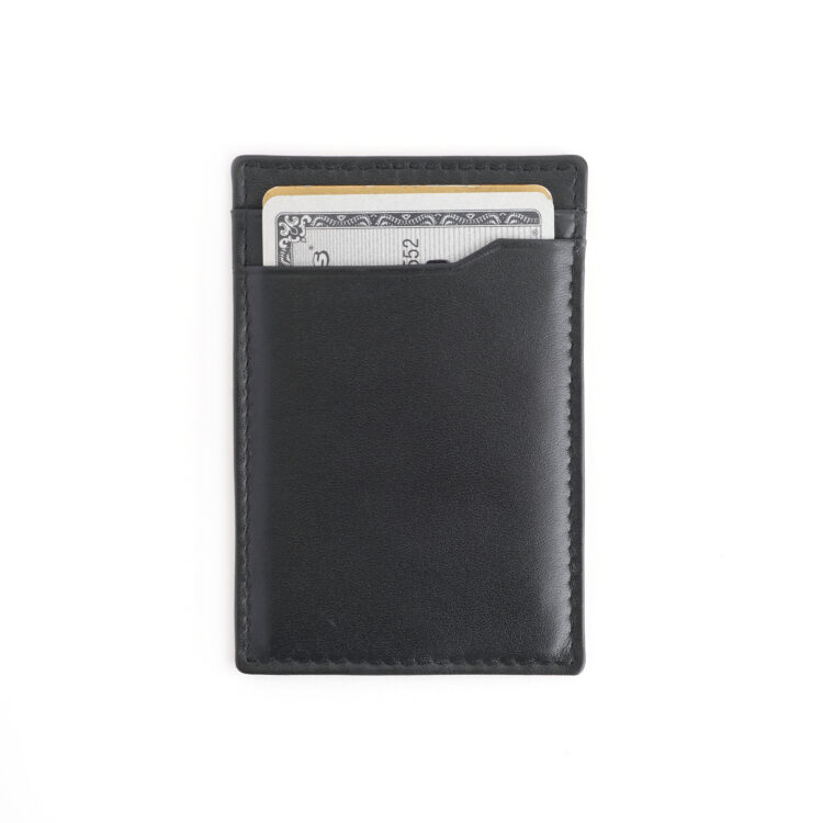 Stick On Phone Card Wallet with RFID Blocking Technology tan