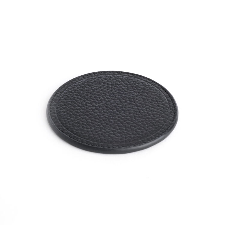 Single Round Coaster black