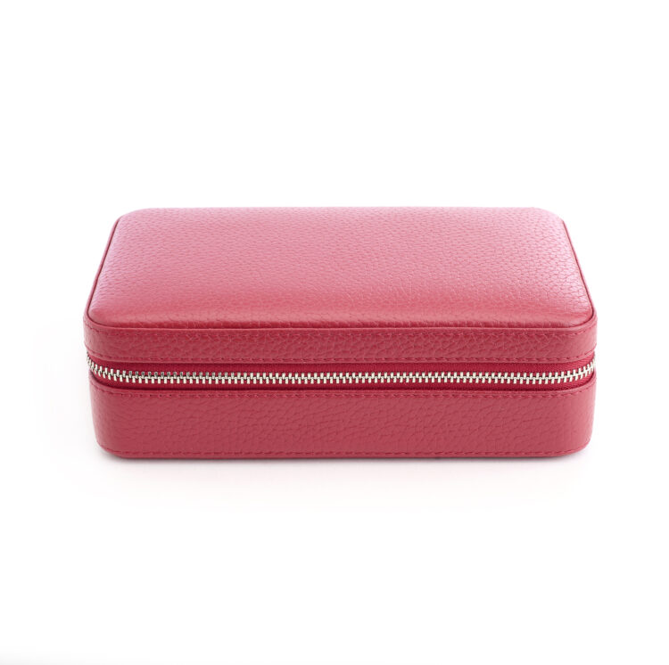 Suede Lined Travel Jewelry Box taupe