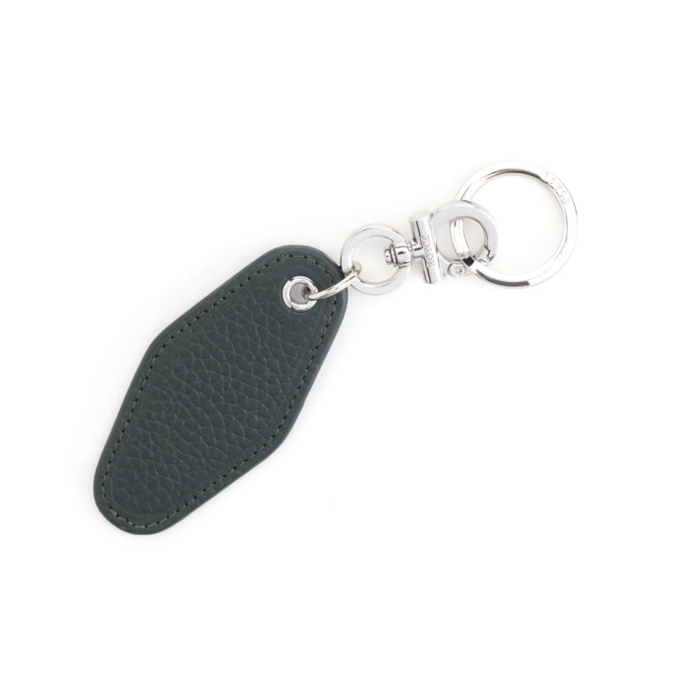 Vintage Leather Hotel Style Keychain lavender