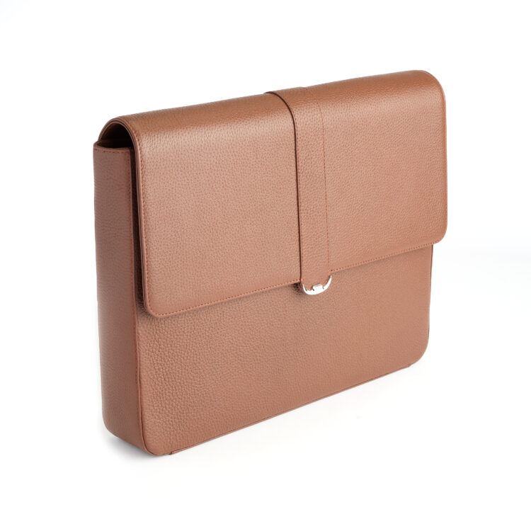 Slim Executive 13" Laptop Briefcase tan