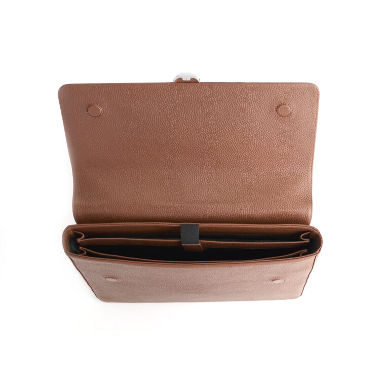 Slim Executive 13" Laptop Briefcase tan