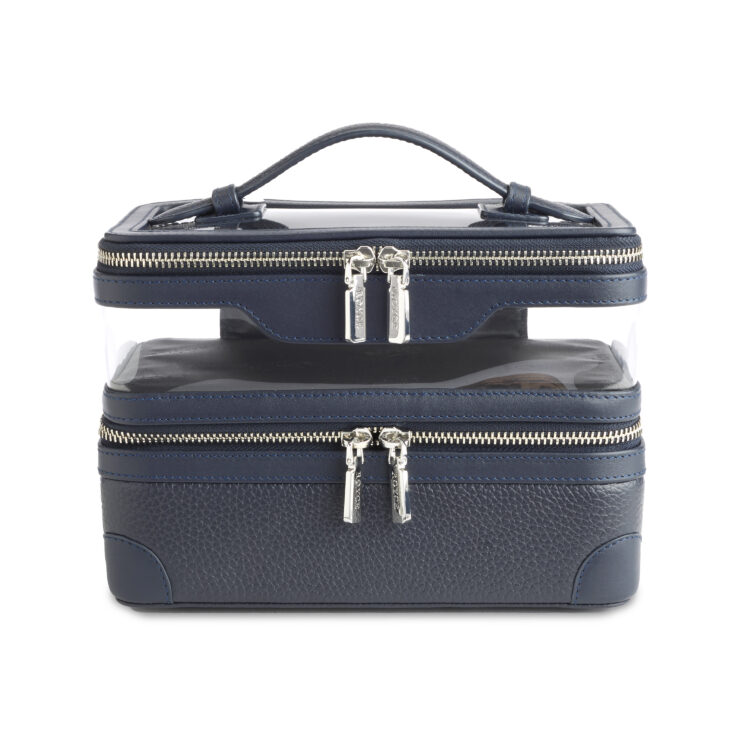 Double Decker Cosmetic Bag black