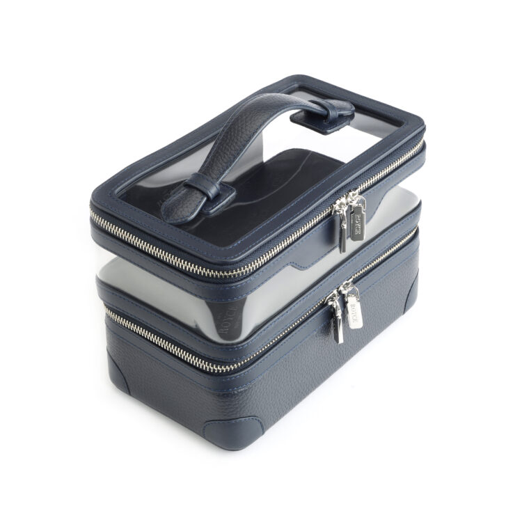 Double Decker Cosmetic Bag black