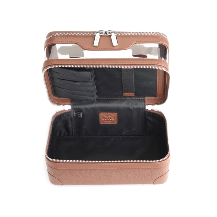 Double Decker Cosmetic Bag black