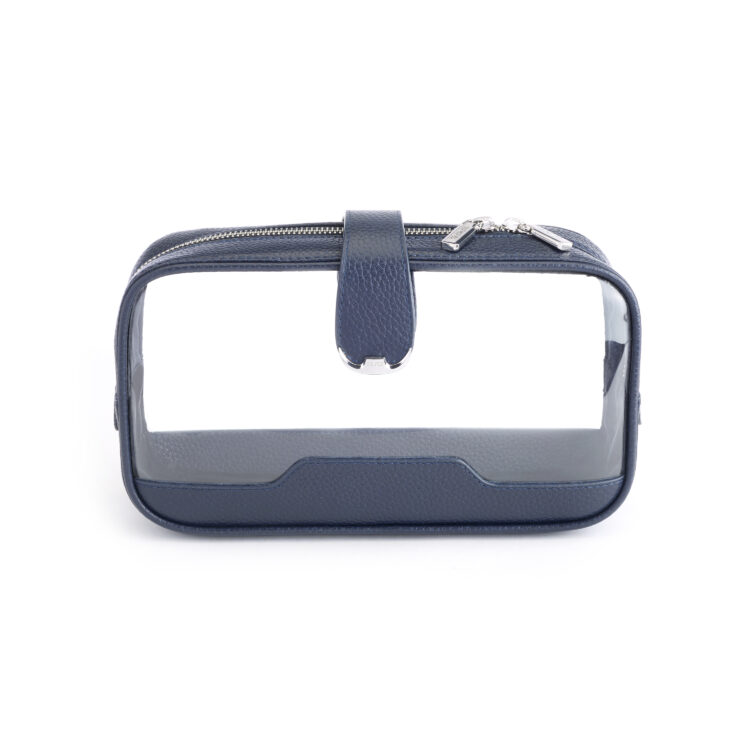 Clear Double Sided Cosmetic Case black