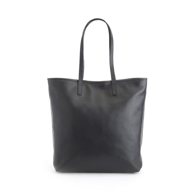 Pebbled Grain Tall Tote Bag with Wristlet blue
