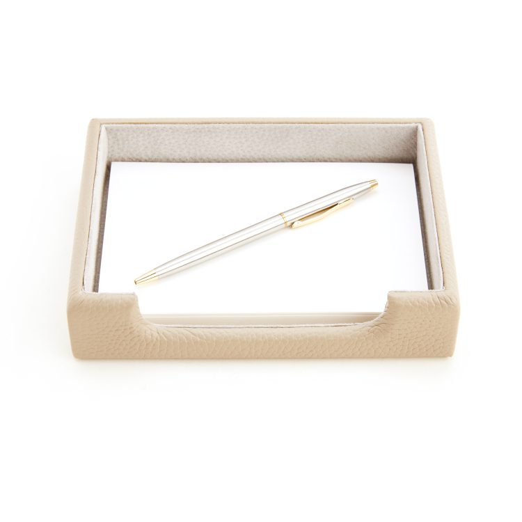 Desk Note Tray Organizer taupe